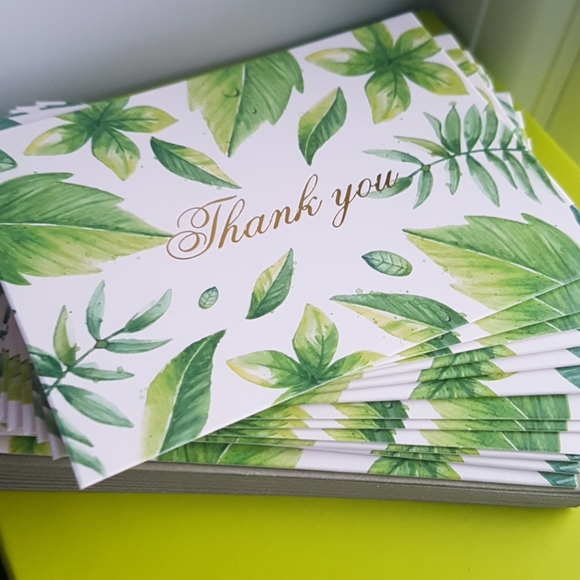 24 pcs Leaves Thank You Cards 2.75x3.75" in - Picture 8 of 12